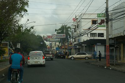 Traffic in San Francisco in the Dominican Republic not too far from the outskirts of town where we crashed.